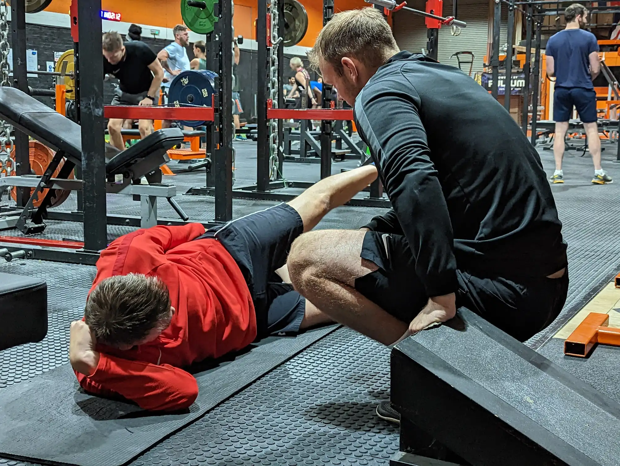 A client exercising at our Birmingham location