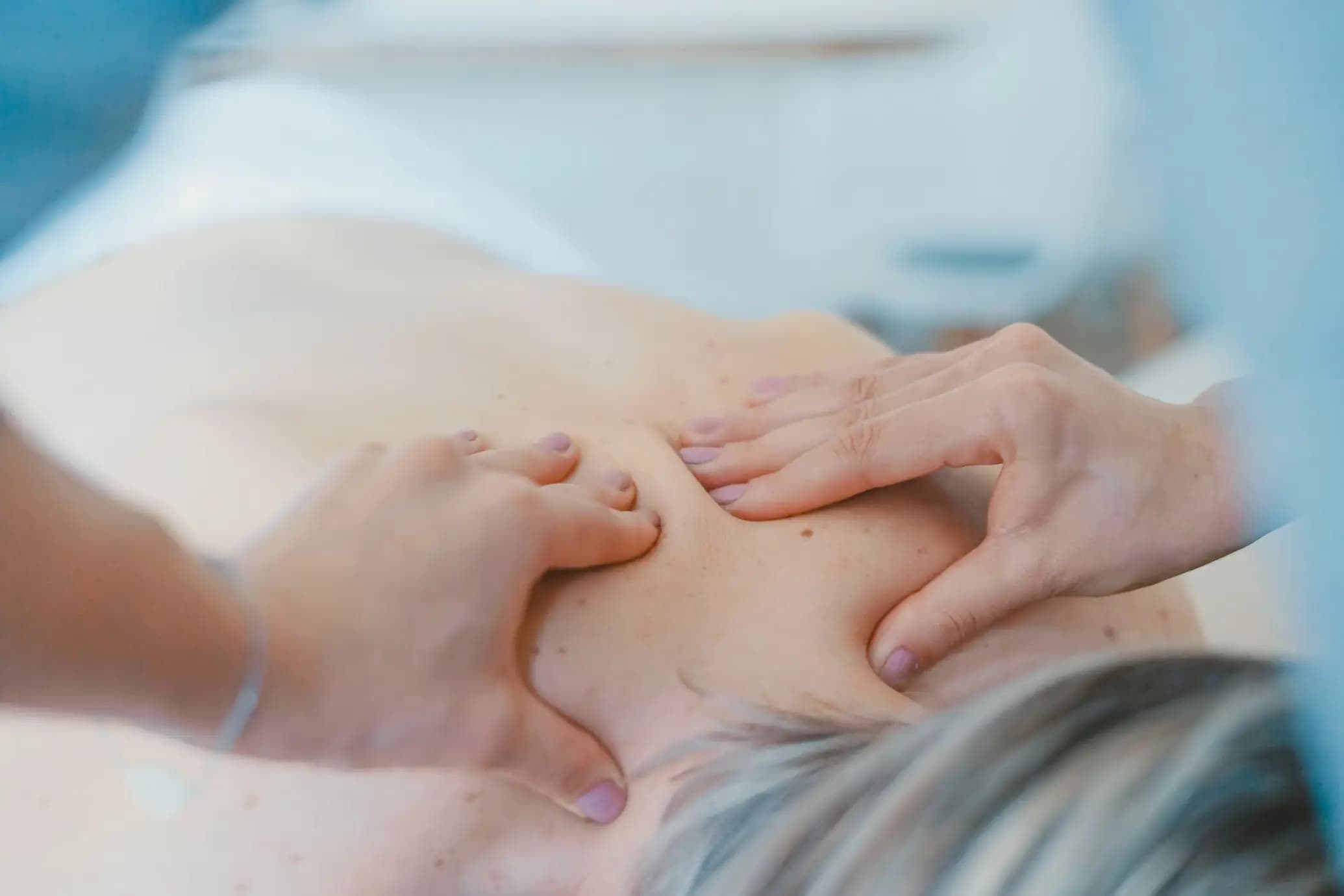 Women receiving a massage